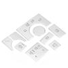 9PCS Alloy Car Interior Center Console Button Sticker for   14-17