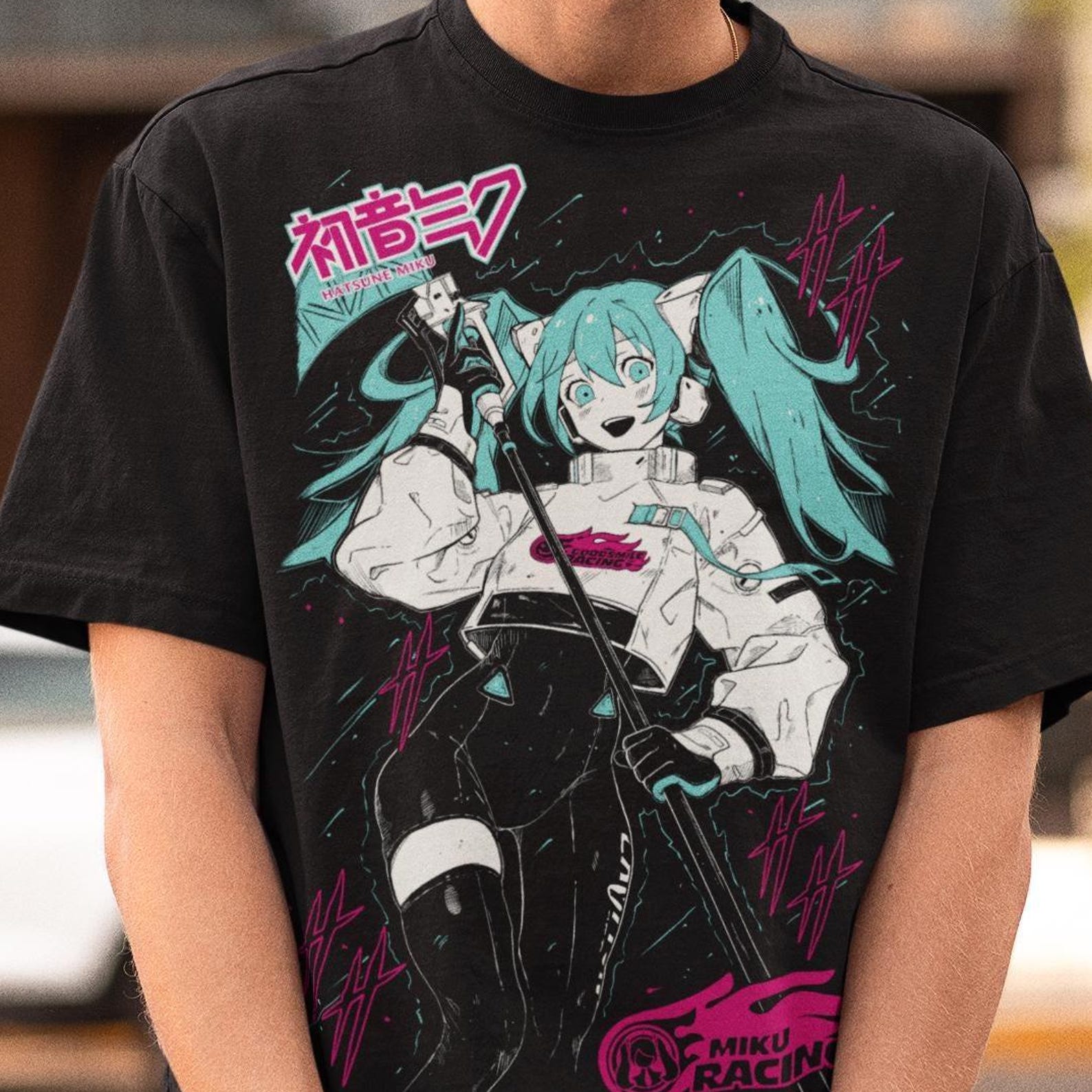 Hatsune Miku Vocaloid Shirt – Anime Graphic Tee,Hatsune Tshirt 4XL
