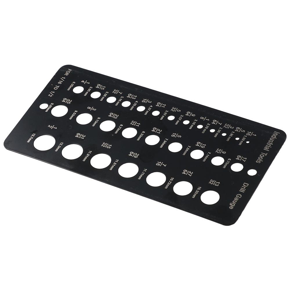 1/16 Inch to 1/2 Inch Size Bits Metric Gauge  Accurate Measurement Equivalents