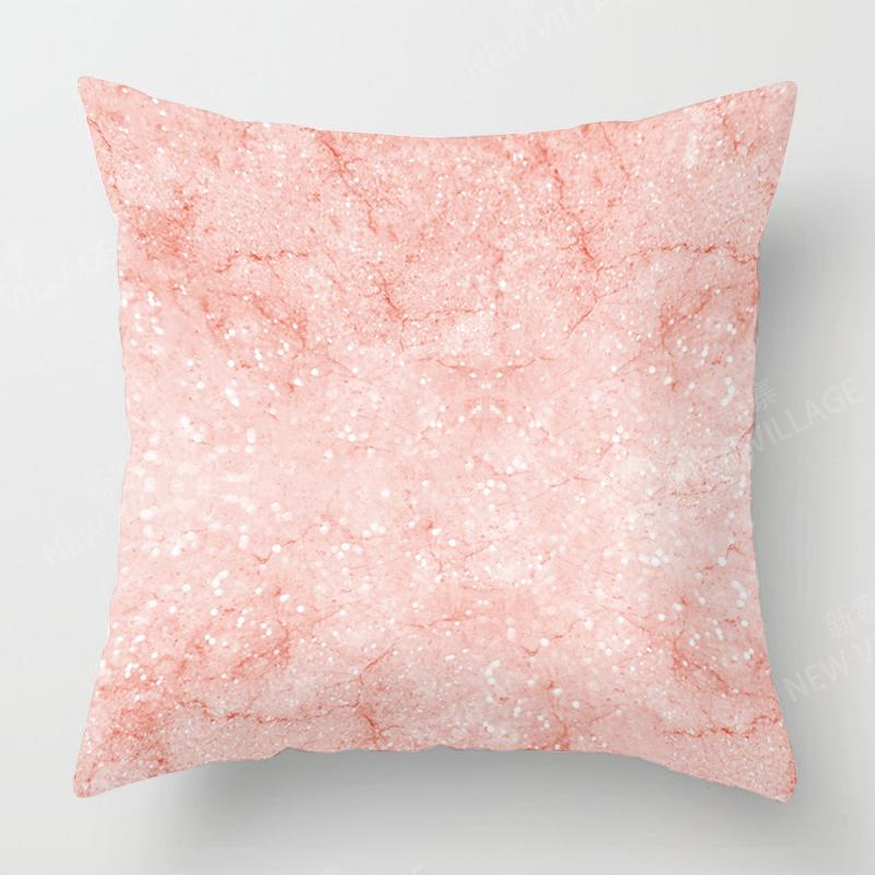 Abstract Personality Design Pink Marble Cushion Cover Home Decor Throw Pillow Cover Living Room Sofa Decor