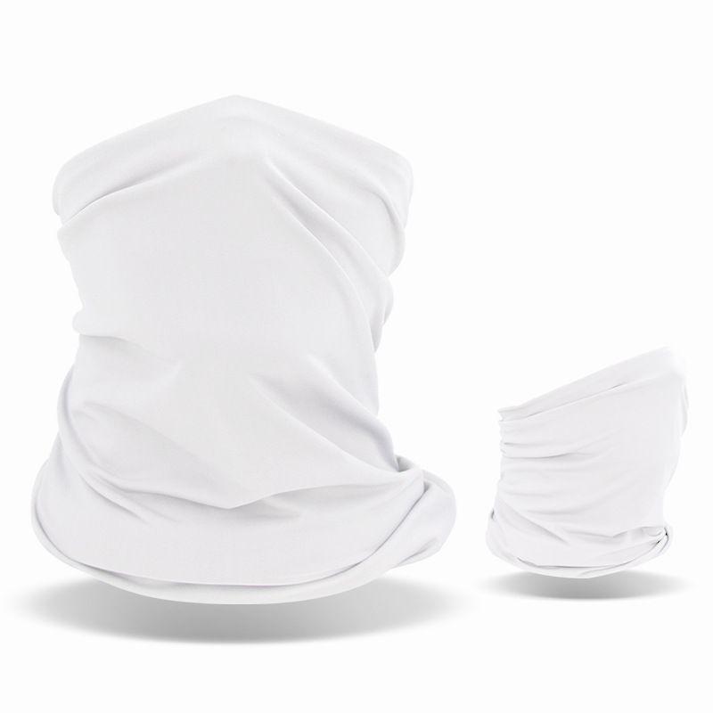 

One Ice Silk Sunscreen Mask Outdoor Cycling Fishing Sunscreen Scarf Breathable Sports Magic Headband White One size