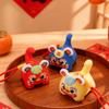 Chinese Style New Year Auspicious Year of The Horse Pendant Koi Cloth Tiger Plush Toy Doll Lucky Mascot Home Festive Decor Gift