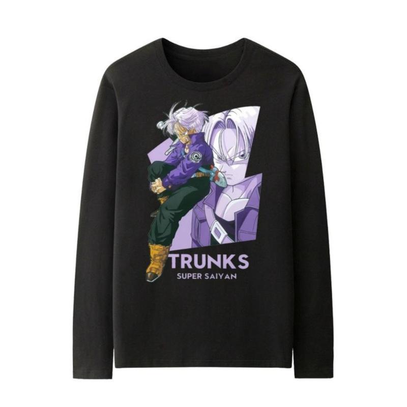 

Dragon Balls Henley Long Sleeve Tee, Button Placket, Solid Black, Retro Casual XXL чорний