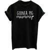 GUINEA PIG MUMMY T-shirt Women Short Sleeve Letter Print Tees Streetwear