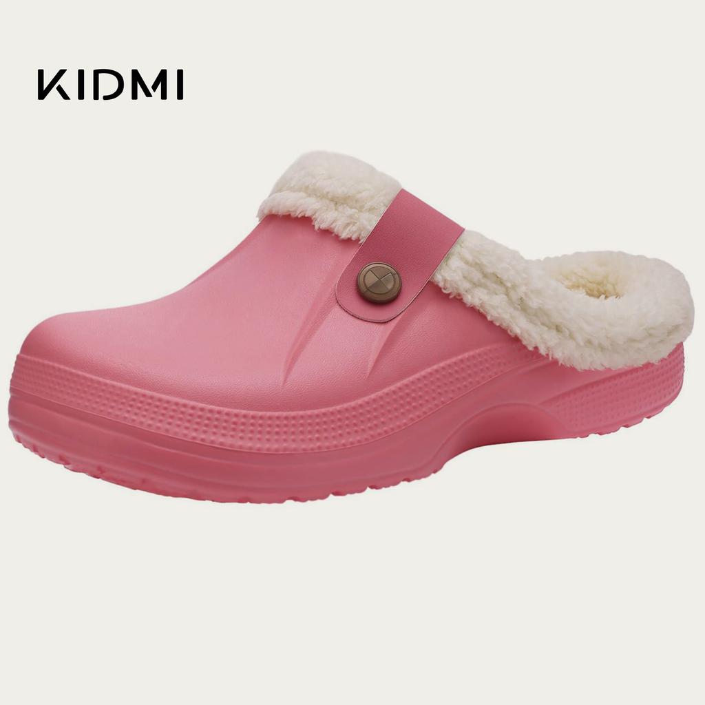Fashion Kidmi Casual Women Shoes EVA Clogs House Shoes  Indoor Soft Fur Men Slippers Outdoor Warterproof Garden Shoes For Women