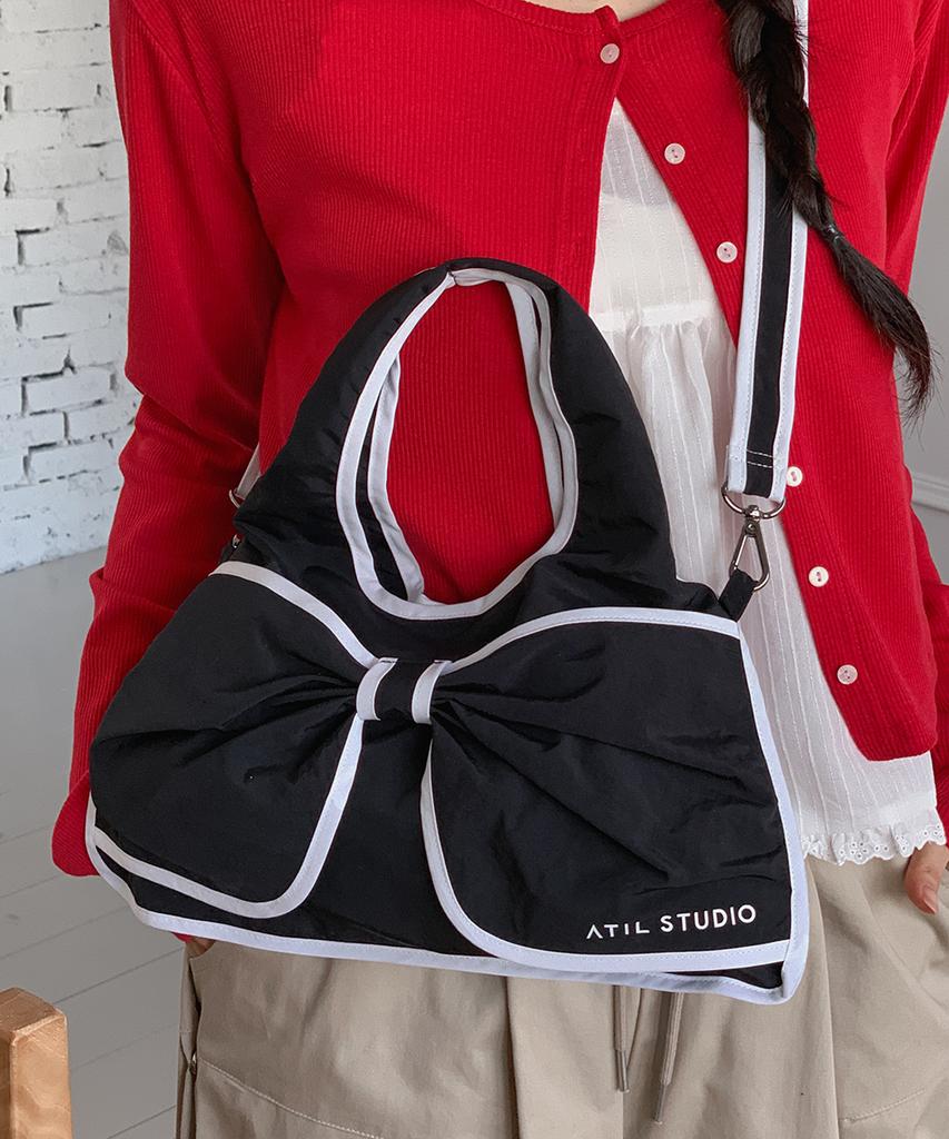 Atil Studio Whisper Ribbon Bag (3-Way) / Airy Series _ [Chic Noir]