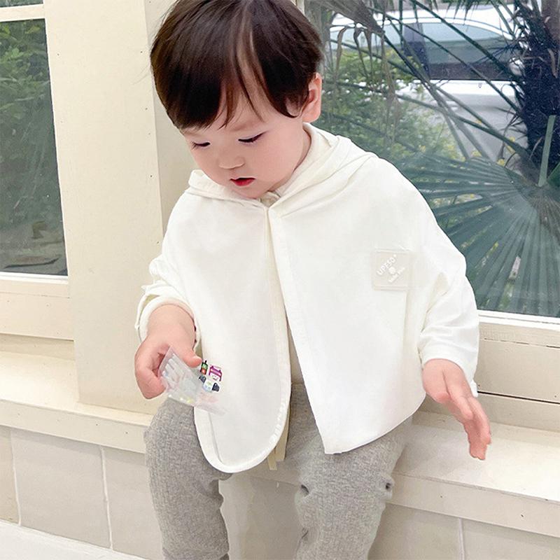  Summer Uv-Protective Ice Silk Stylish Hooded Cape For Boys And Girls Versatile Sun Protection Jacket