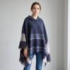 Neck Warmer Hooded Cape Fishbone Pattern Women Shawl Elegant Knitted Scarf  Daily