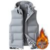 Men's Lambswool Cotton Vest, Autumn Winter, M-10XL, Plus Velvet, High-End Sports Style, Warm Plus Size Outerwear.