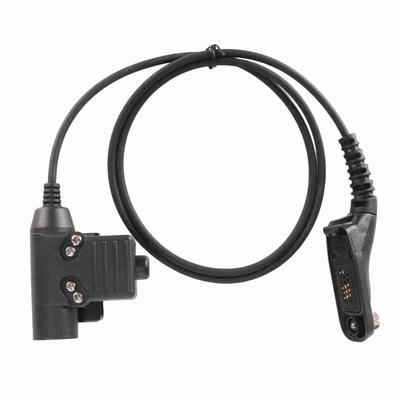 Walkie Talkie Headset Adapter Push To Talk Sturdy Metal Clip Replacement For Motorola APX Apx?4000