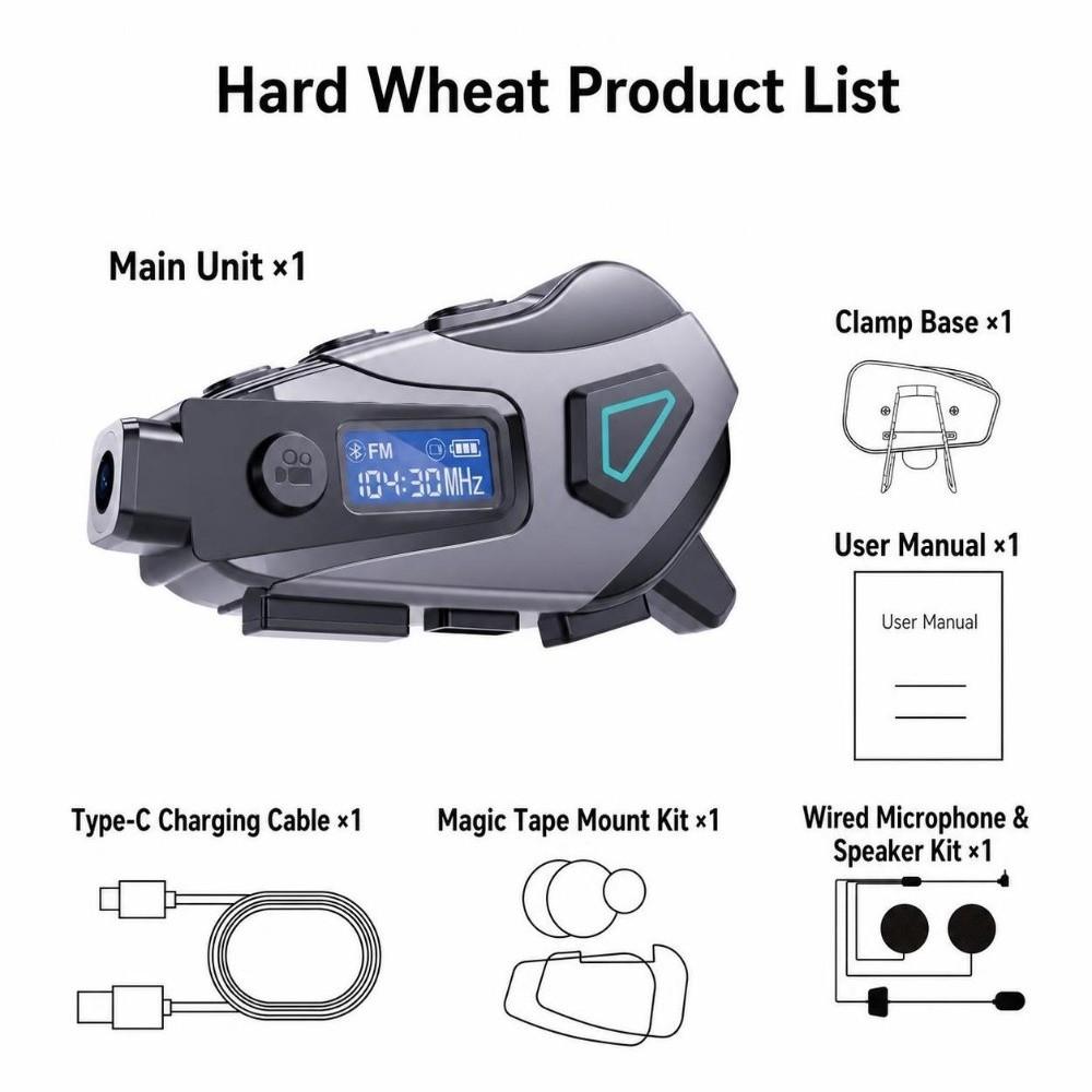 4K HD Camera Helmet Headset K10 MAX Helmet Bluetooth Headset Bluetooth Headset Motorcycle Riding