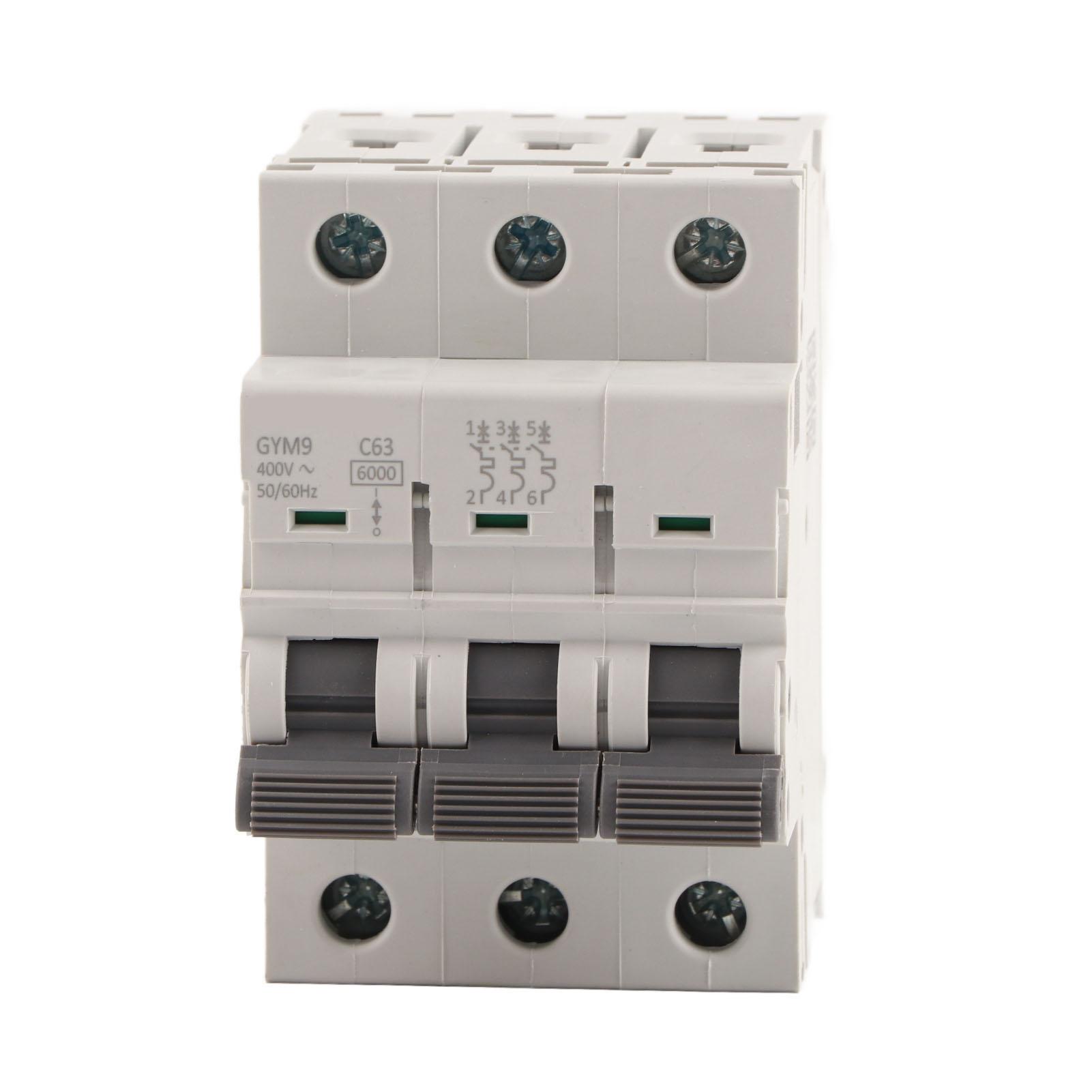 

GYM9C65 Circuit Breaker 3P 230400VAC 5060Hz IP20 Electric Leaking Protector Current Circuit