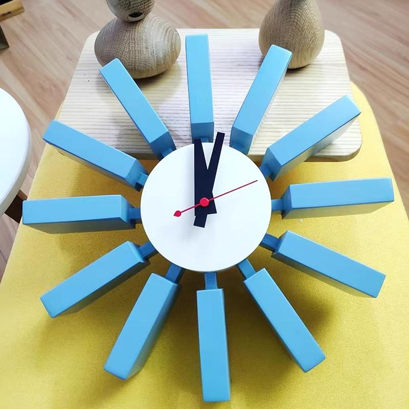 Nordic Wall Clock Modern Silent Living Room Decoration Clocks Creative Large Wood Accessories Wall Clock Interior Design Clocks