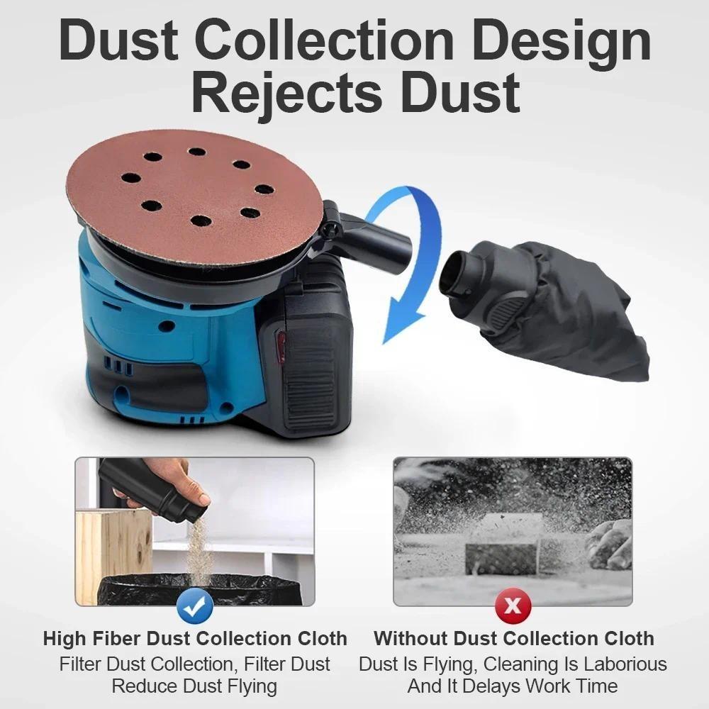 7000/9500/11000rpm 3-Speed Electric Sander Random Orbital Motor Wood Grinder Polishing Grinding Polisher Sanding Machine