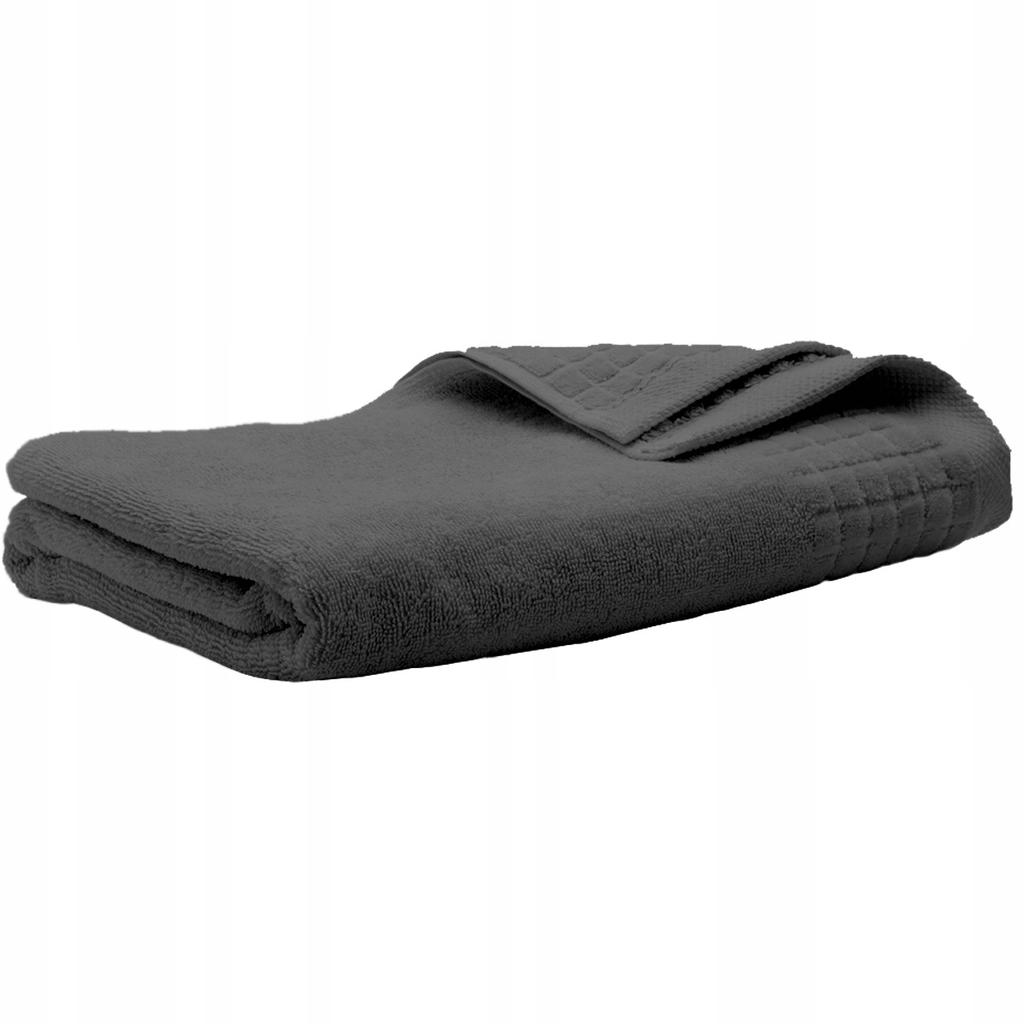 Bath Towel Cotton Terry Thick Absorbent 50x100 cm Gray Polish
