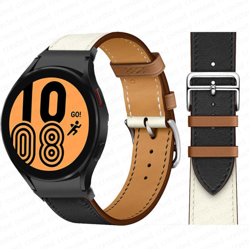 20mm Armband für Samsung Galaxy Watch 6 4 classic/5 Pro 44mm 40mm 47mm 43mm 45 Ohne Lücken Lederarmband Correa Galaxy Watch 6 Armband