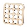 16-Slot Bottle Cap Organizer Wooden Beer Cap Display Stand Square Bottle Cap Coaster for Beer Cap Collection Home Decor Bar Display