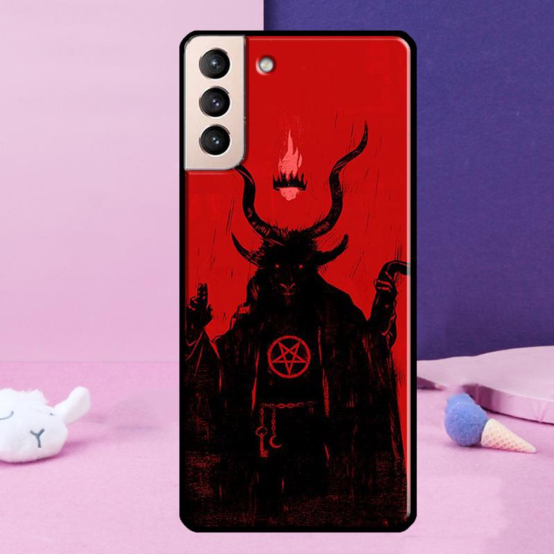 Gothic Witch Satan Case For Samsung Galaxy S23 S22 Ultra S21 S20 FE Note 10 20 Ultra S8 S9 S10 Plus Cover