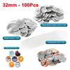 Metal Badge Pin Button Making Supplies 100Sets 25mm/32mm/37mm/44mm/50mm/56mm/58mm/75mm Round Badges for Button Maker Machine