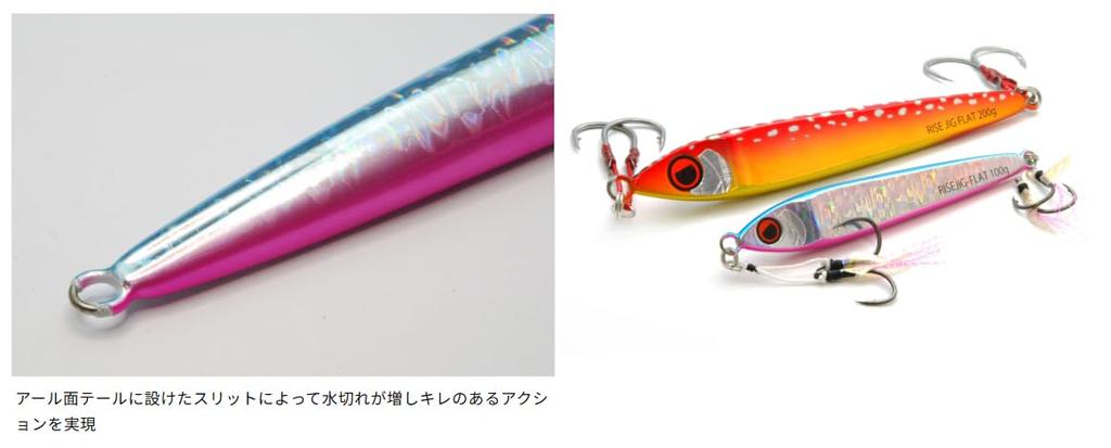 RISE JAPAN Rise Jig Flat 45g RJ07 Zebra Glow