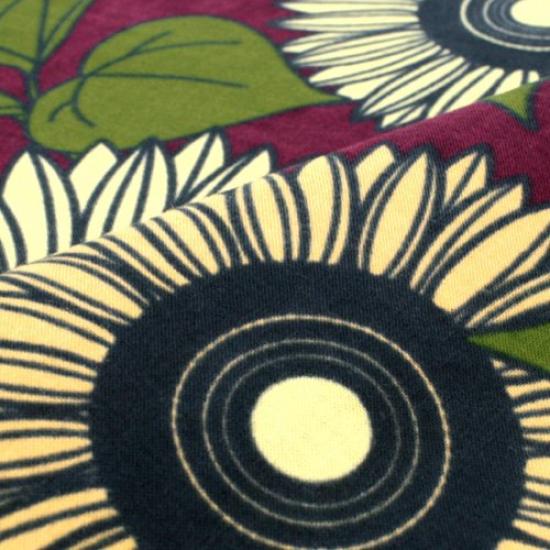 Dyeing Anbo Tenugui Authentic Dyed Cotton Tokuoka Made in Japan 35cm x 100cm "Sonnenblume Wine" 100%