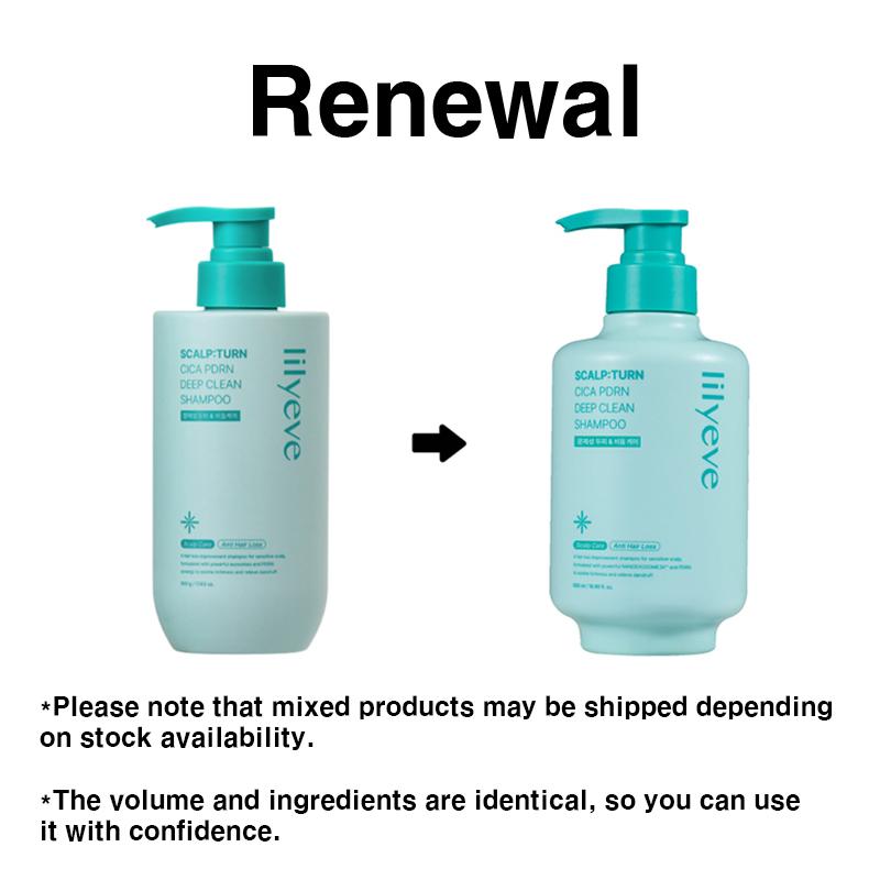 [lilyeve] Scalp Turn Cica PDRN Deep Clean Shampoo 500ml