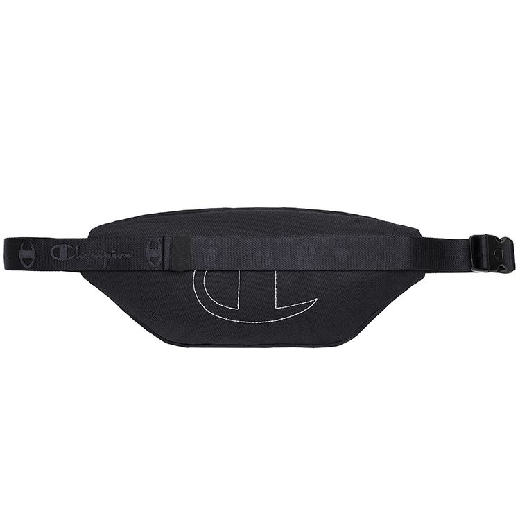Champion Appliqué Printed Cursive Logo Student Simple Casual Zipper Fabric Waist Bag Unisex Waist Bag Light-Brown U2AACPU37