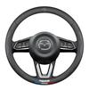 2025 Hot For Mazda 3 5 6 SKYACTIV Axela Atenza CX30 CX5 CX8 CX9 MX5 RX8 RX7 BT50 Carbon Fiber Leathe Car Steering Wheel Cover Ac