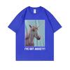 Ive Got Anxiety T Shirts Funny Unicoen Meme Shirt Unisex Unisex Pure Cotton Tops Short Sleeve Tees Unisexs Vintage Oversized Tshirt