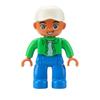 Big Building Blocks Boy Girls Family Policemen Figures Doll Compatible Duplos Children Kids Self Locking Bricks Assemble Toys
