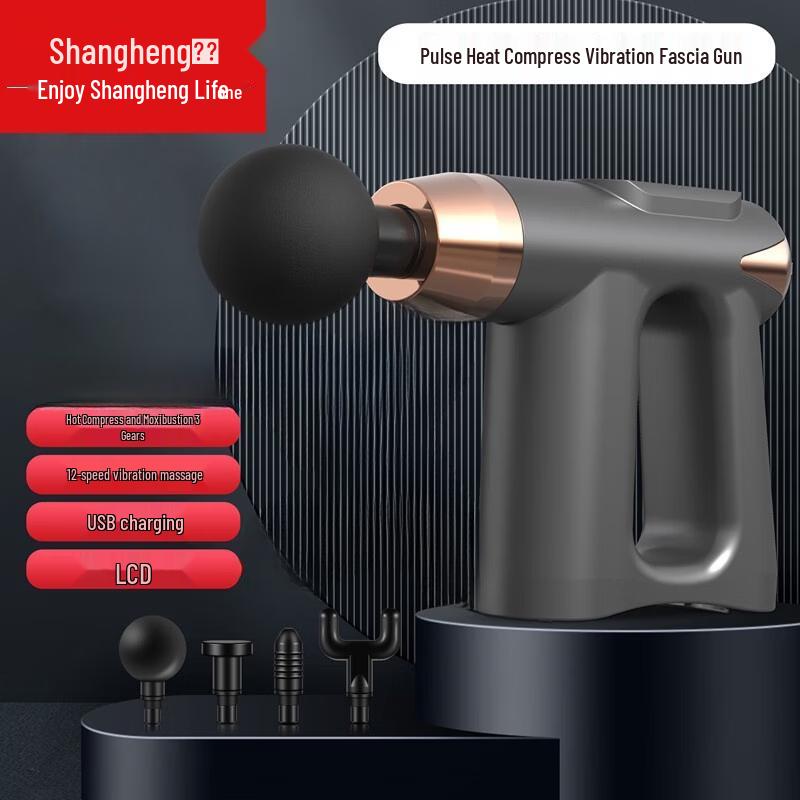 Shangheng Portable Muscle Massage Fascia Gun CN plug (adapter included)