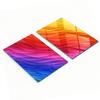 Glass Kitchen Cutting Boards With Colorful Wave Graphics 2X40X52 Cm