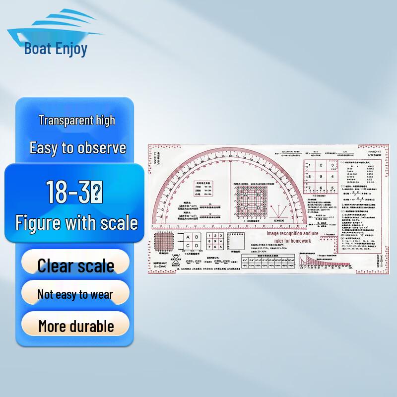 ZHOOXY Tactical Map Reading Ruler 18T