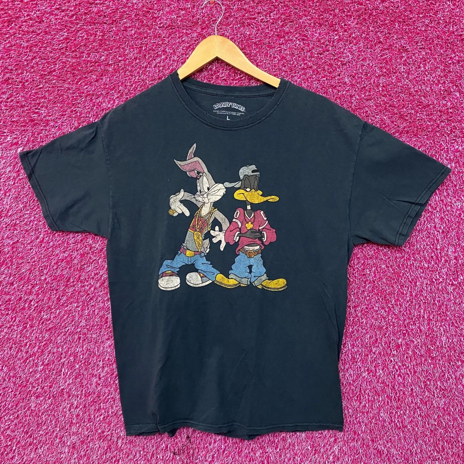 Looney Tunes Кролик Багз Утка Даффи Перекрестный Пародийный Футболка L M