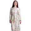 European & American Floral Cinched Waist Summer Dress with Camisole