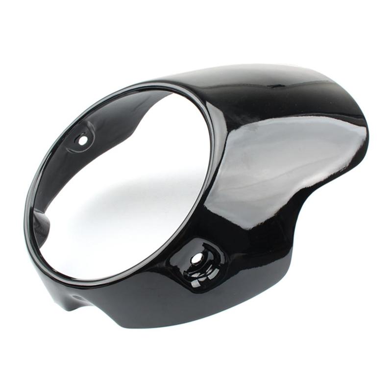 7 Inch Black Motorcycle Headlight Fairing Windshield Protector Racer Style Headlight Cover Protector Screen Motorcycle Accessory
