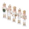 1Pc 12/13CM Nutcracker Puppet Soldier Mini Cartoons Soldier Pendant Christmas Decoration  Doll Desktop Ornament Home Decor
