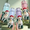 1PC White Dog Sofa Rest Pattern 750ml Color Plastic Sports Water Bottle Leakproof Flip Straw Lid Suitable for Sports Office Home Use