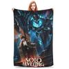 Solo S-ung Jin-woo Leveling Blanket Cover Anime Wool Throw Blanket Summer Air Conditioning Portable Soft Warm Bedspreads