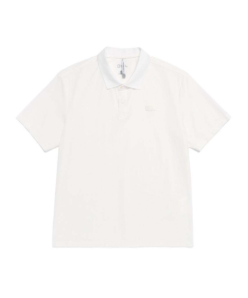 NATIONALGEOGRAPHIC N262Mpl330 Airflow Short Sleeve Collared T-Shirt O/White