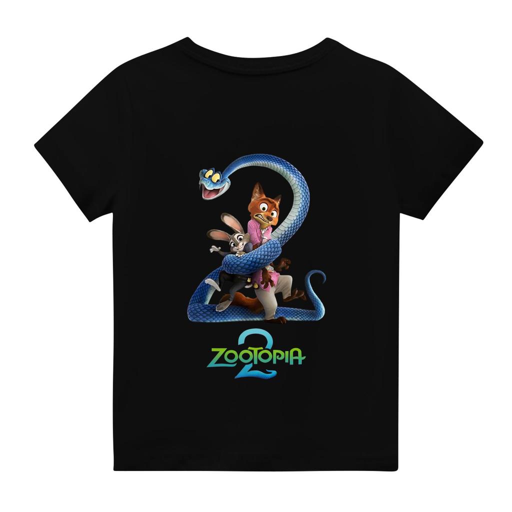 Children's Casual Fashion Cartoon Print Short-sleeved T-shirt Top
