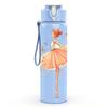 1PC Delicate Pink Ballerina Dancer Print 750ml Color Plastic Sports Water Bottle Leakproof Flip Straw Lid Suitable for Sports Office Home Use