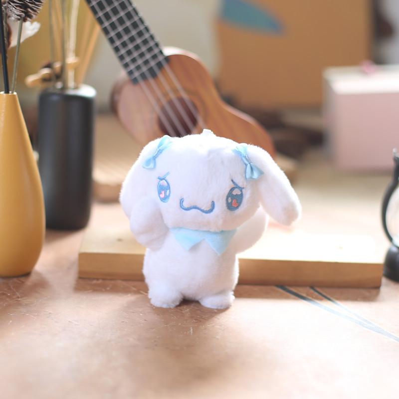 Adorable Sanrio Plush Toy Keychain Super Soft Cinnamoroll Kuromi Melody Bag Charm Cinnamoroll