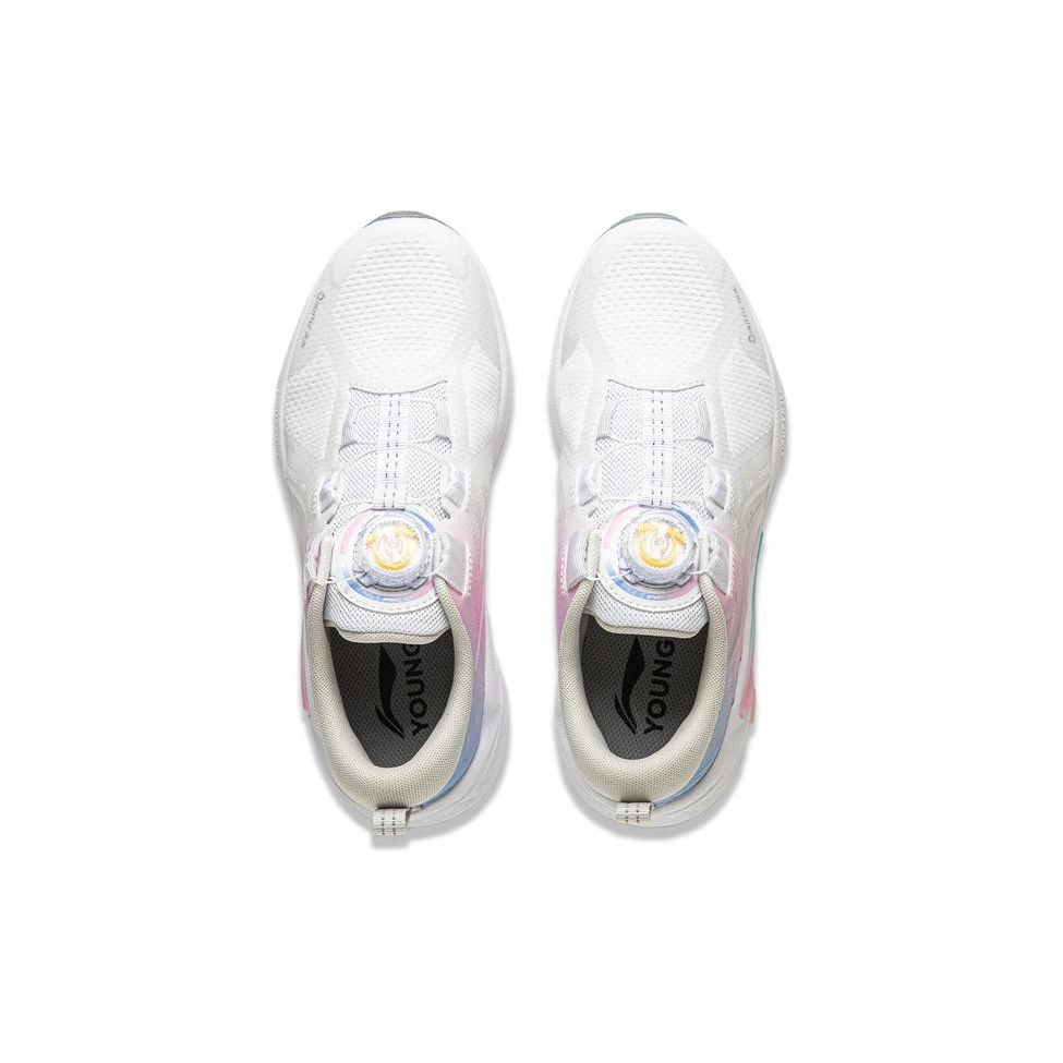 Li Ning Children Zhuque 1.0 Sports Trend Low-Top Running Shoes Kids sneaker White Pink YKFU004-8