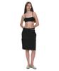 Partimento Woman Multiway Double Waist Transform Skirt_Black