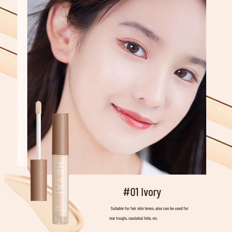 HEYXI Hanyuanxi Увлажняющий консилер и контур 4 мл: Стойкая тональная основа для маскировки пятен, акне, шрамов и темных кругов под глазами.