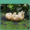 Resin Cute Golden Retriever Miniature Animal Model For Gift And Home Decor