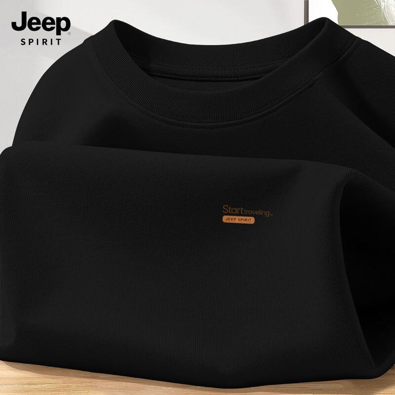 JEEP SPIRIT Men's 2025 Pure Cotton Long Sleeve T-Shirt