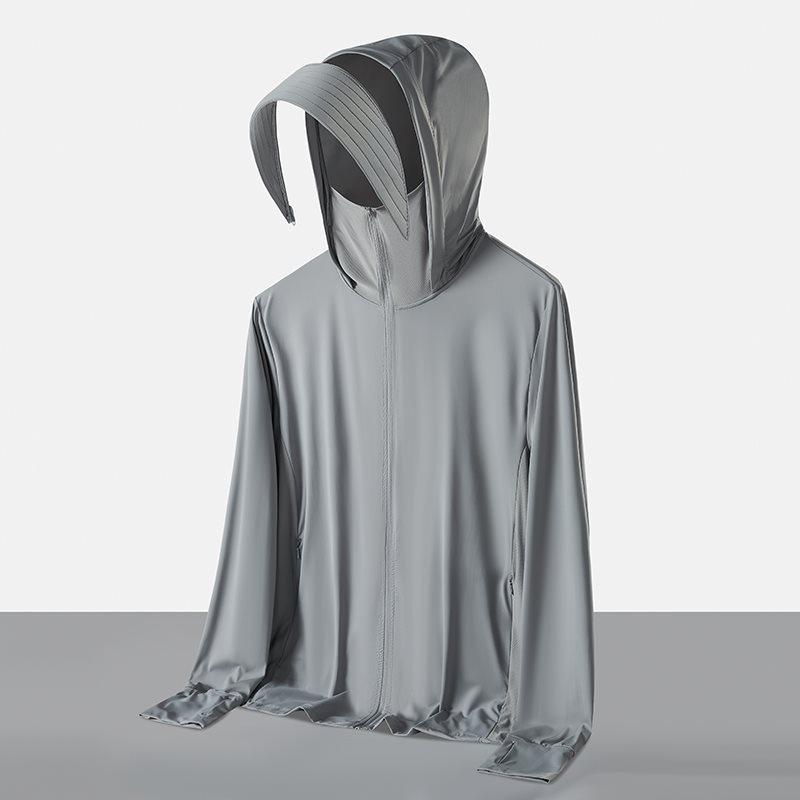 Abbigliamento con Protezione Solare UPF 100+ in Seta di Ghiaccio per Uomo e Donna - Leggero, Traspirante, Abbigliamento Estivo da Esterno, Anti-UV