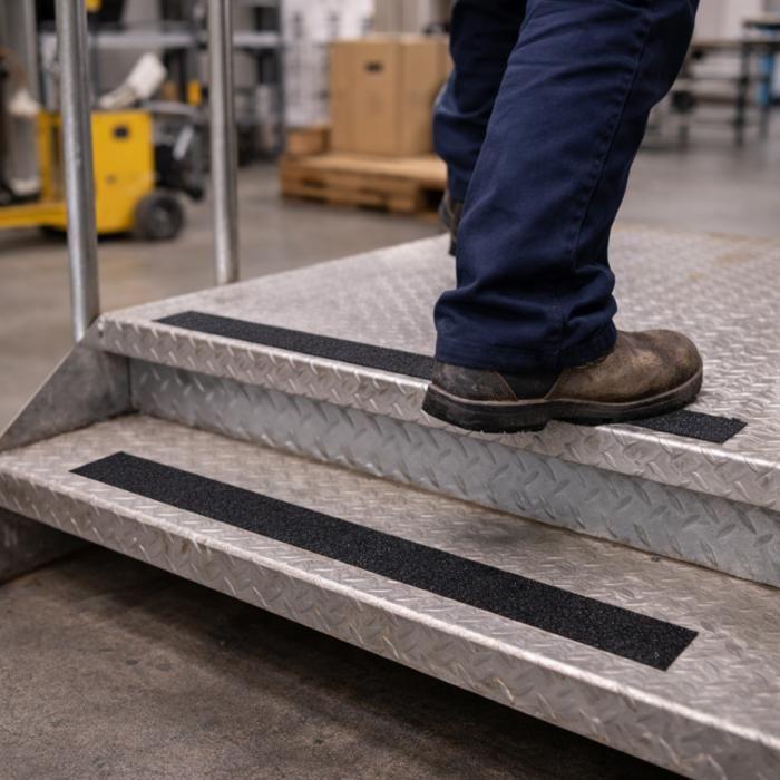 Anti-slip Adhesive Tape - GEKO - 25 Mm X 18 M - Black - High Adhesion - Moisture Resistant